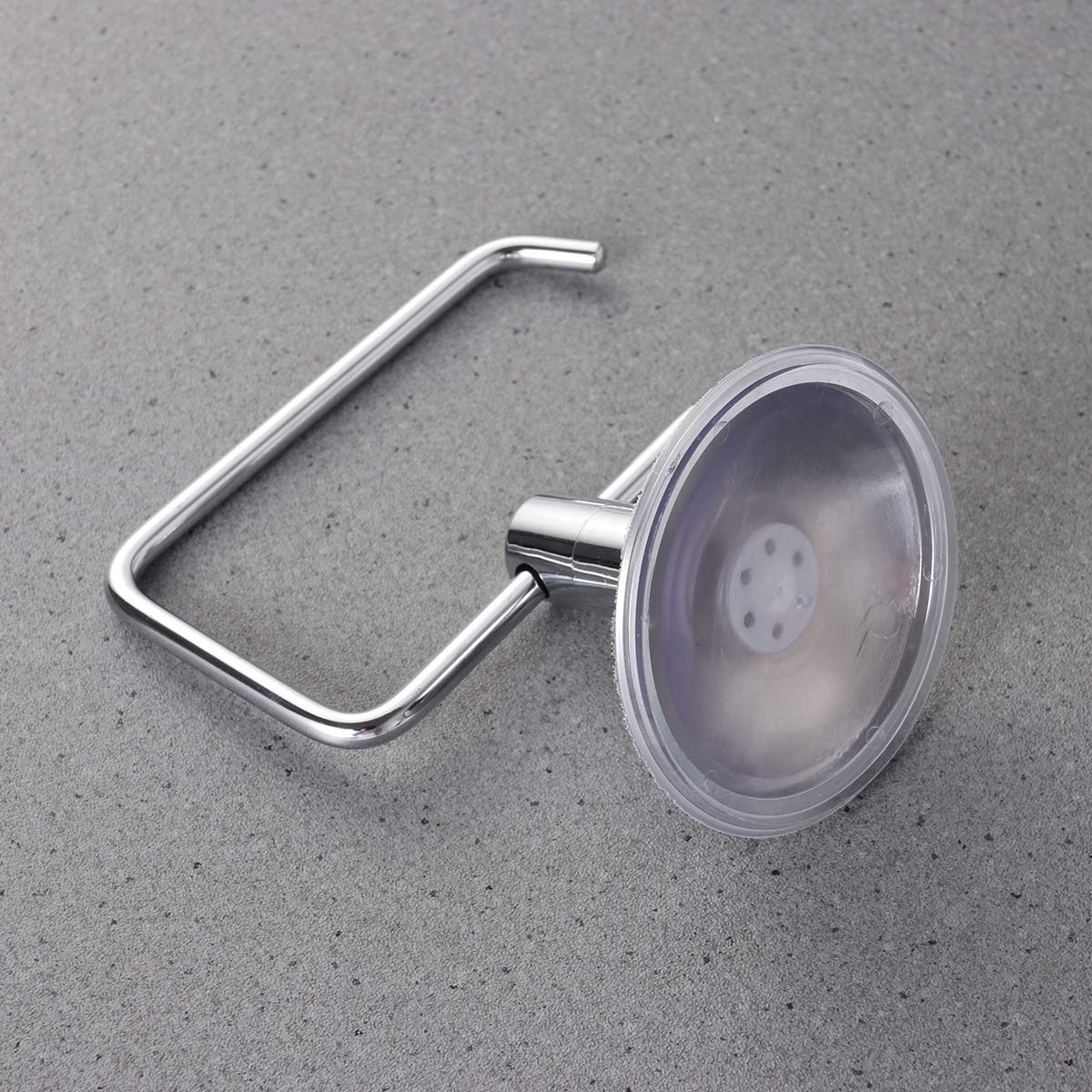 UKCOCO Stainless Steel Suction Cup Toilet Paper Holder - Wall Mounted Bathroom Tissue Roll Dispenser with Double Sided Adhesive Tape - Perfect for Home, Office, Hotel & RV Use
