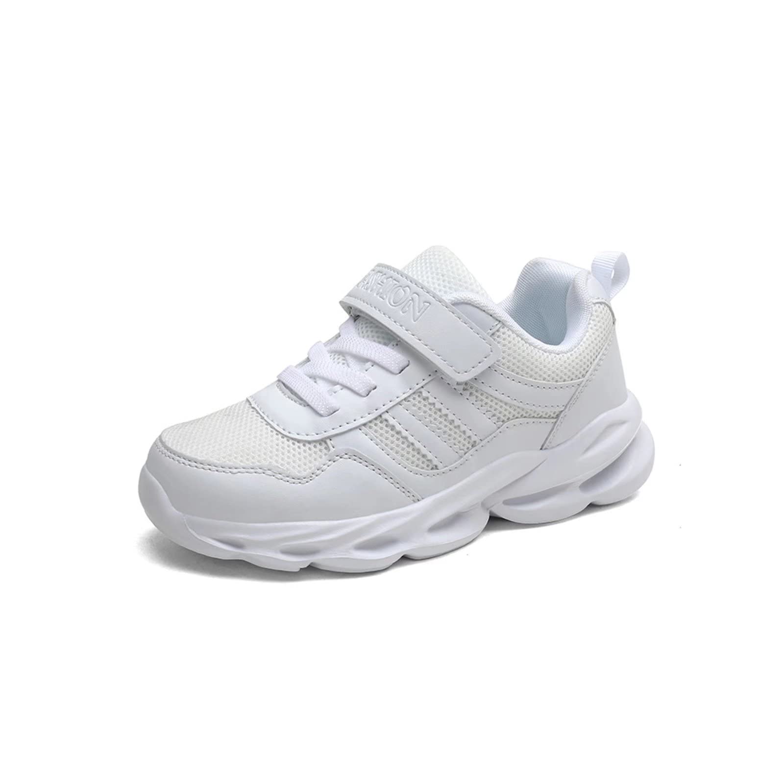 **White Kids Sneakers for Girls & Boys - Casual & Sport Tennis Shoes for Toddler, Little Kid & Big Kid - Perfect for School, Play & Everyday Wear**