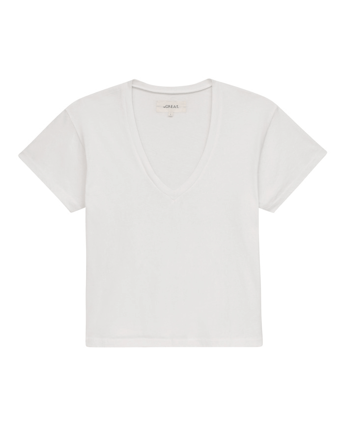Premium V-Neck T-Shirt for Men & Women | True White Soft Cotton Tee | Casual Wear, Layering & Everyday Comfort