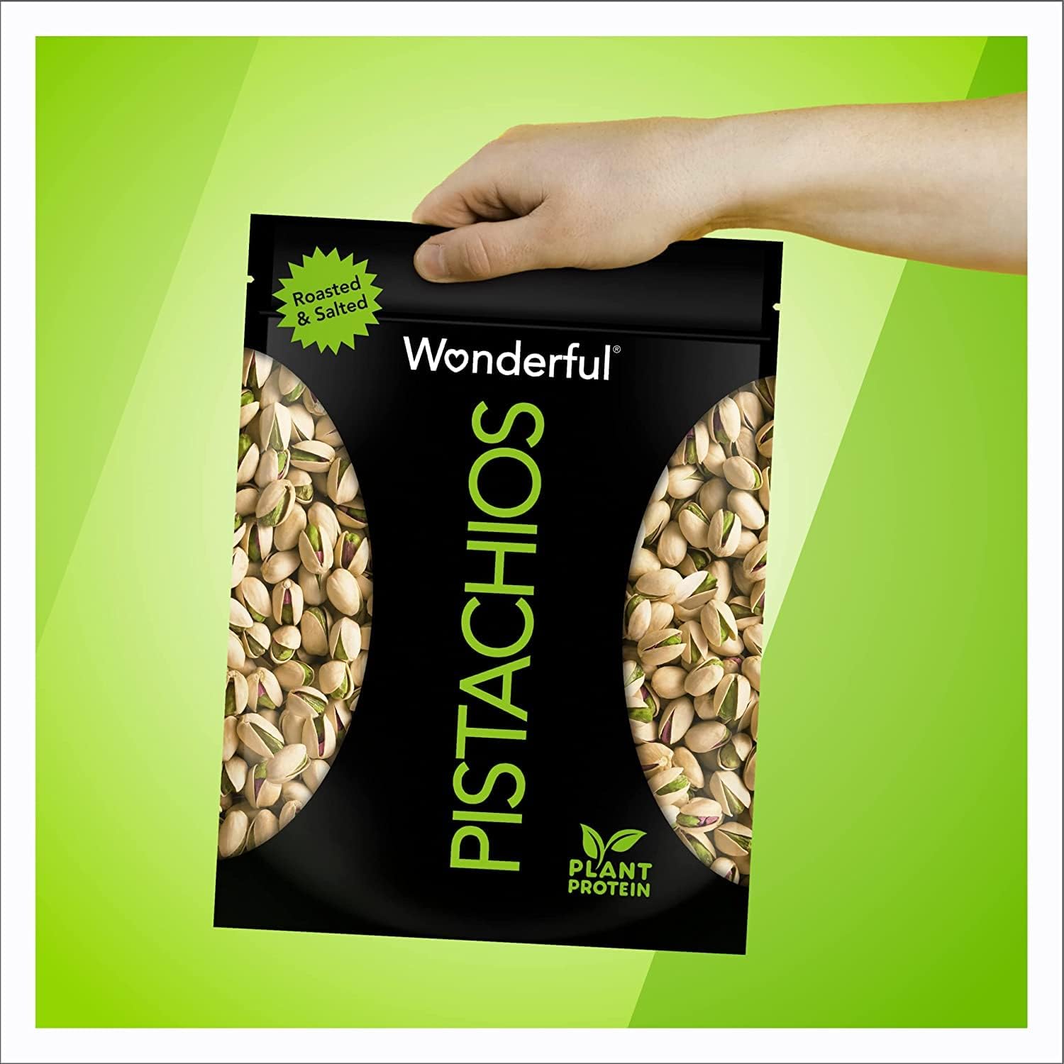 Wonderful Pistachios In Shell - Roasted & Salted Nuts, 48oz Resealable Bag | High Protein Snack, Bulk Healthy Nuts for Adults | Perfect for Office Snacking, Parties & On-the-Go Nutrition