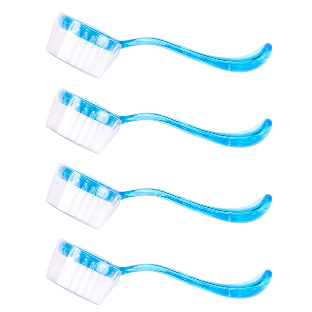 Balacoo 4-Piece Small Pet Grooming Kit - Bath Brush, Nail Cleaner & Massage Comb for Dogs, Cats, Rabbits - Gentle Plastic Pet Brushes for Bathing, Cleaning & Relaxing Pets at Home or Professional Grooming