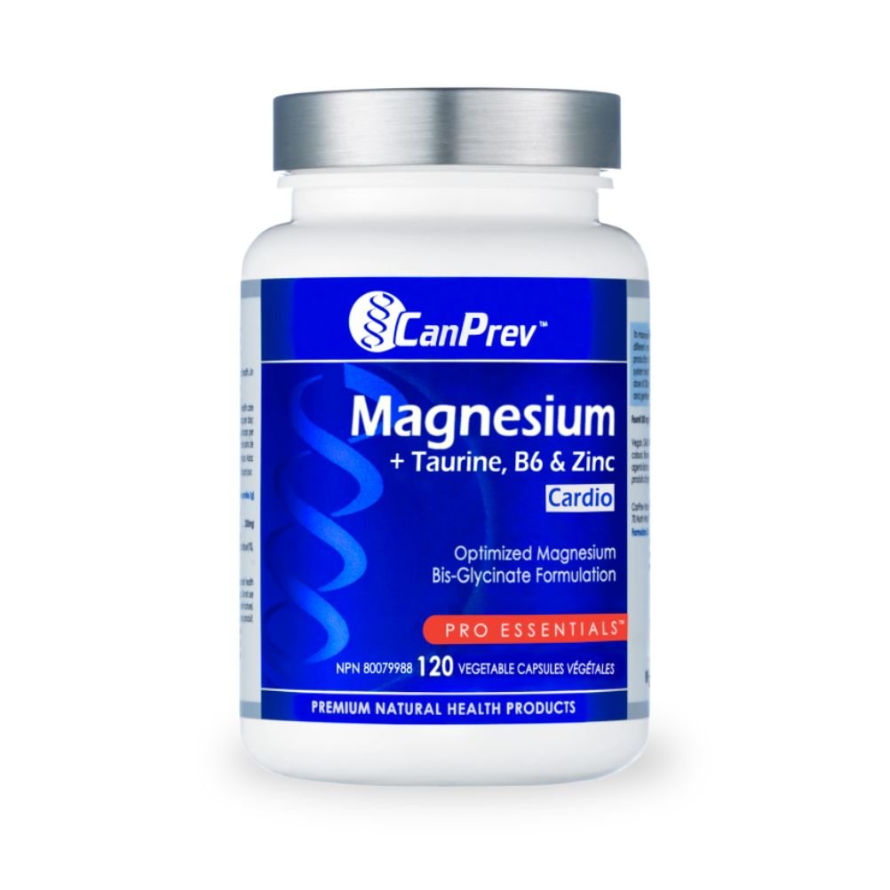 Canprev Magnesium Supplement for Heart Health & Cardiovascular Support - 120 Vegan Capsules - Supports Energy, Muscle Function & Stress Relief for Active Lifestyles