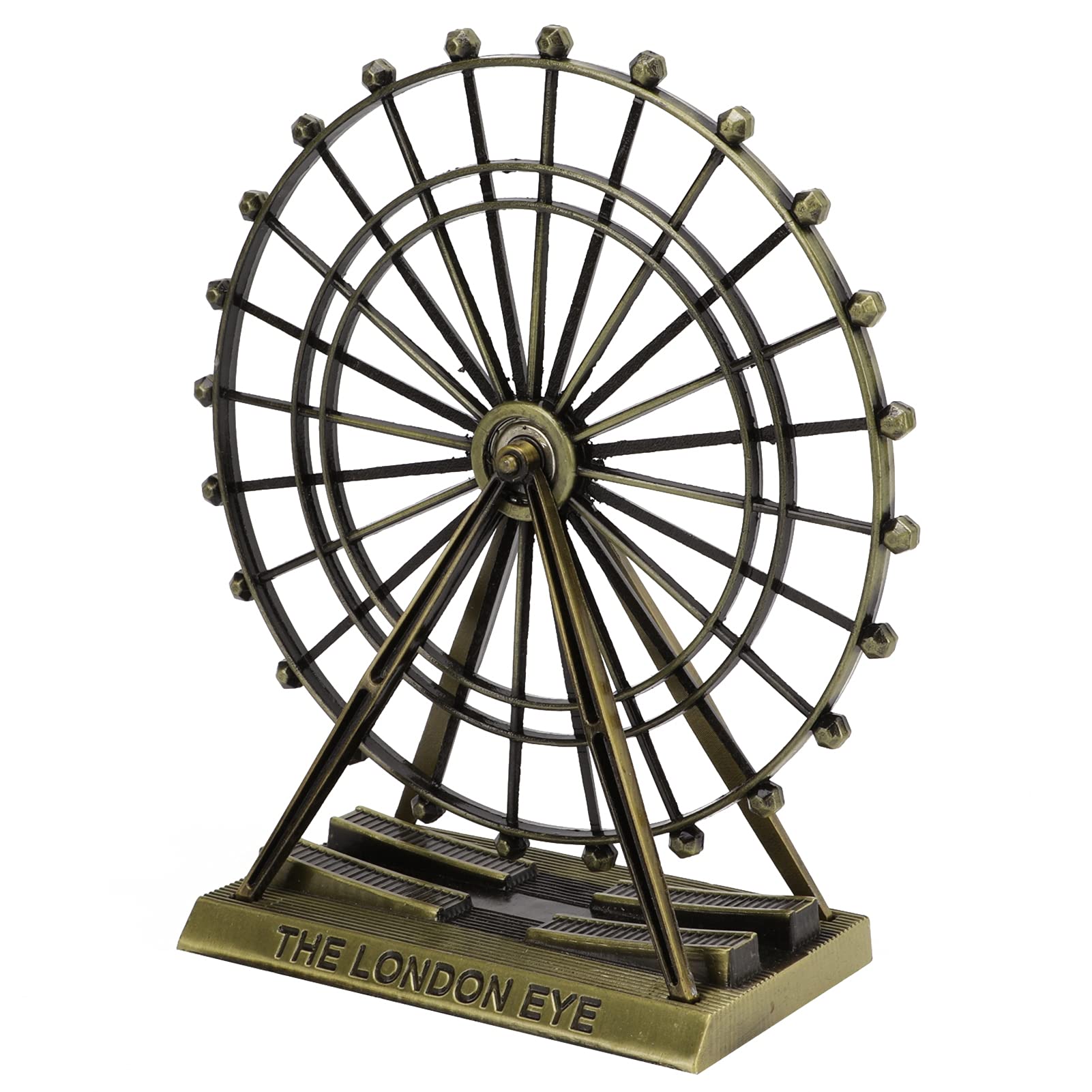 Exquisite London Eye Ferris Wheel Model - Vintage Metal Decor for Bedroom, Home & Office - Perfect Romantic Gift for Anniversaries & Special Occasions
