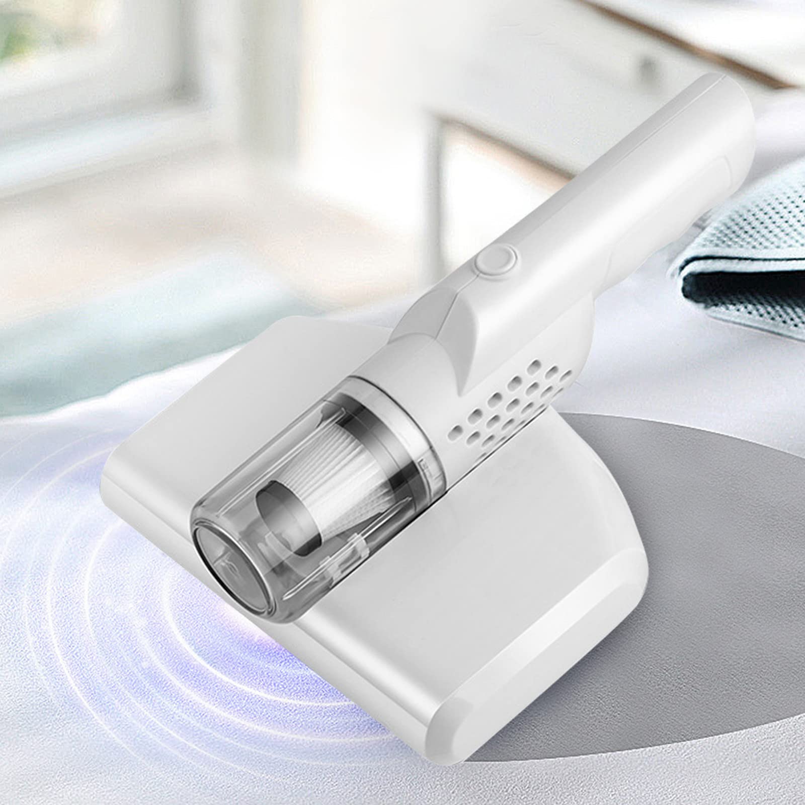 Slimotuae Mattress Vacuum Cleaner - 3.5KPa Powerful Handheld Vacuum with Smart Dust Detection | Perfect for Cleaning Pillows, Sheets, Mattresses, Sofas & Plush Toys | Ideal for Allergy Sufferers & Home Deep Cleaning