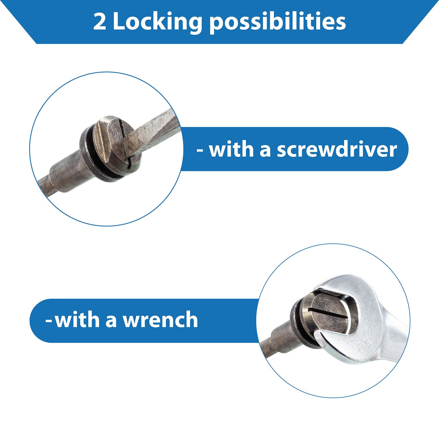 TJR© 3/8-Inch Arbor Hole & 1/4-Inch Stem Mounting Mandrel for Cut-Off Wheels - Dual Locking Options with Screwdriver & Wrench - Die Grinder Arbor Set (3 Pack) - Perfect for Metal Cutting, Grinding & DIY Projects