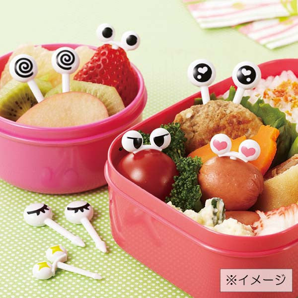 Anime-Themed Food Picks - Cute Japanese-Style Eye Design Sushi Picks for Bento, Desserts, and Party Snacks