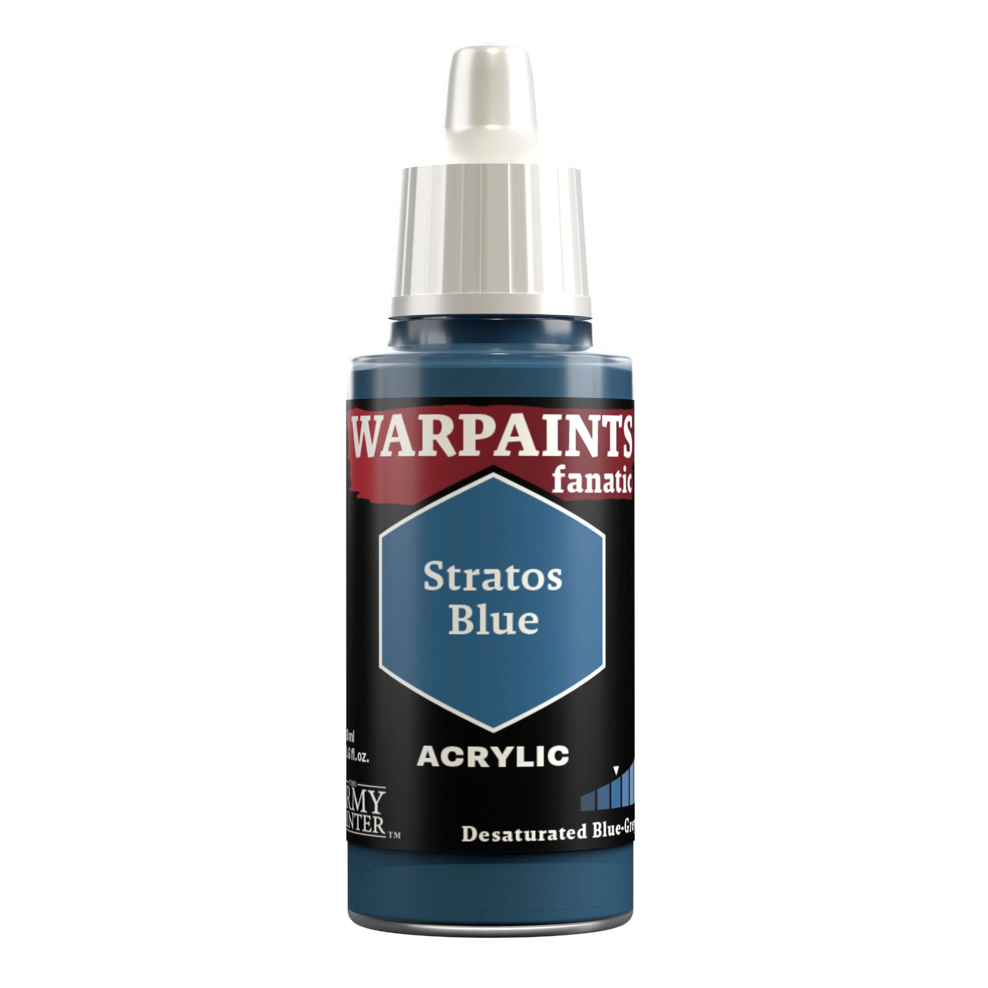 Warpaints Fanatic: Stratos Blue - Premium Acrylic Paint for Miniatures & Models - Perfect for Warhammer, D&D, and Tabletop Gaming