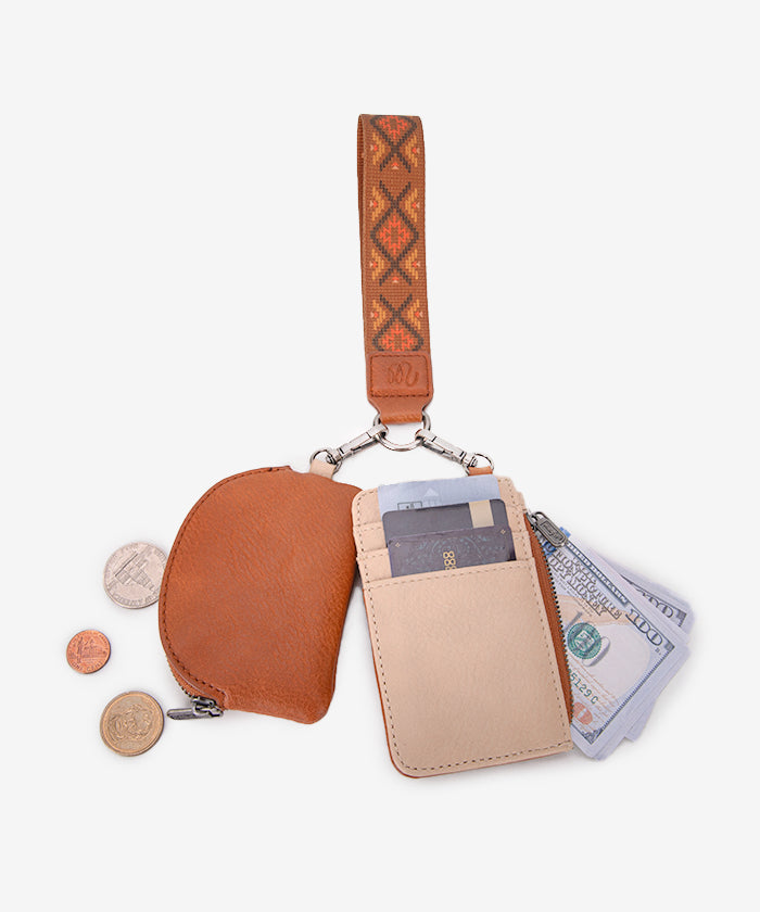 Wrangler Aztec Embroidered Whipstitch Sling Bag - Stylish Crossbody Purse for Women, Men | Perfect for Travel, Hiking & Everyday Use