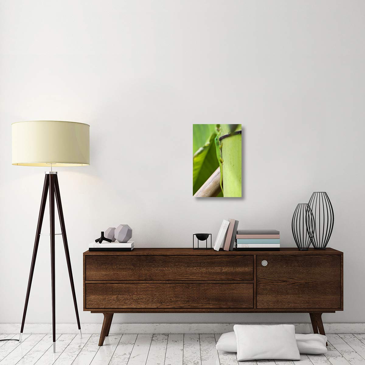 Andaman Day Gecko Canvas Wall Art - 16x24 Inch Indian Wildlife Home Decor - Perfect for Living Room, Bedroom & Office Decor