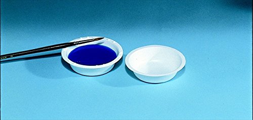 School Smart 085876 White Plastic Watercolor Cups - Pack of 12 for Classroom Art Projects & Kids Painting Activities