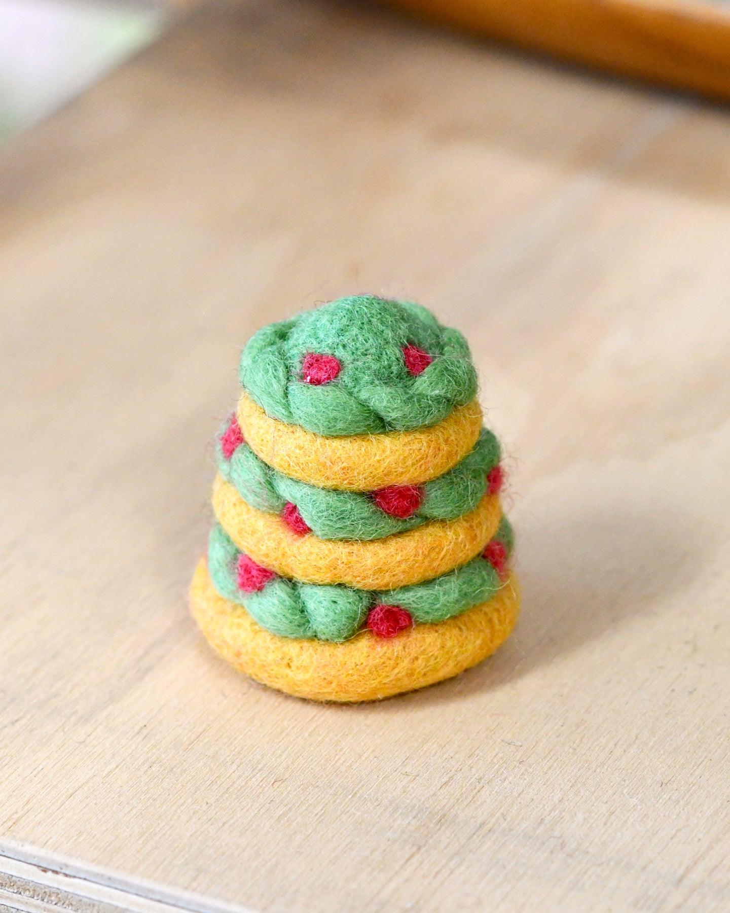 Christmas Cookie Tree Felt Play Food Set - Holiday Baking Pretend Play for Kids - Perfect for Christmas Party, Classroom Activities & Toddler Learning Toys