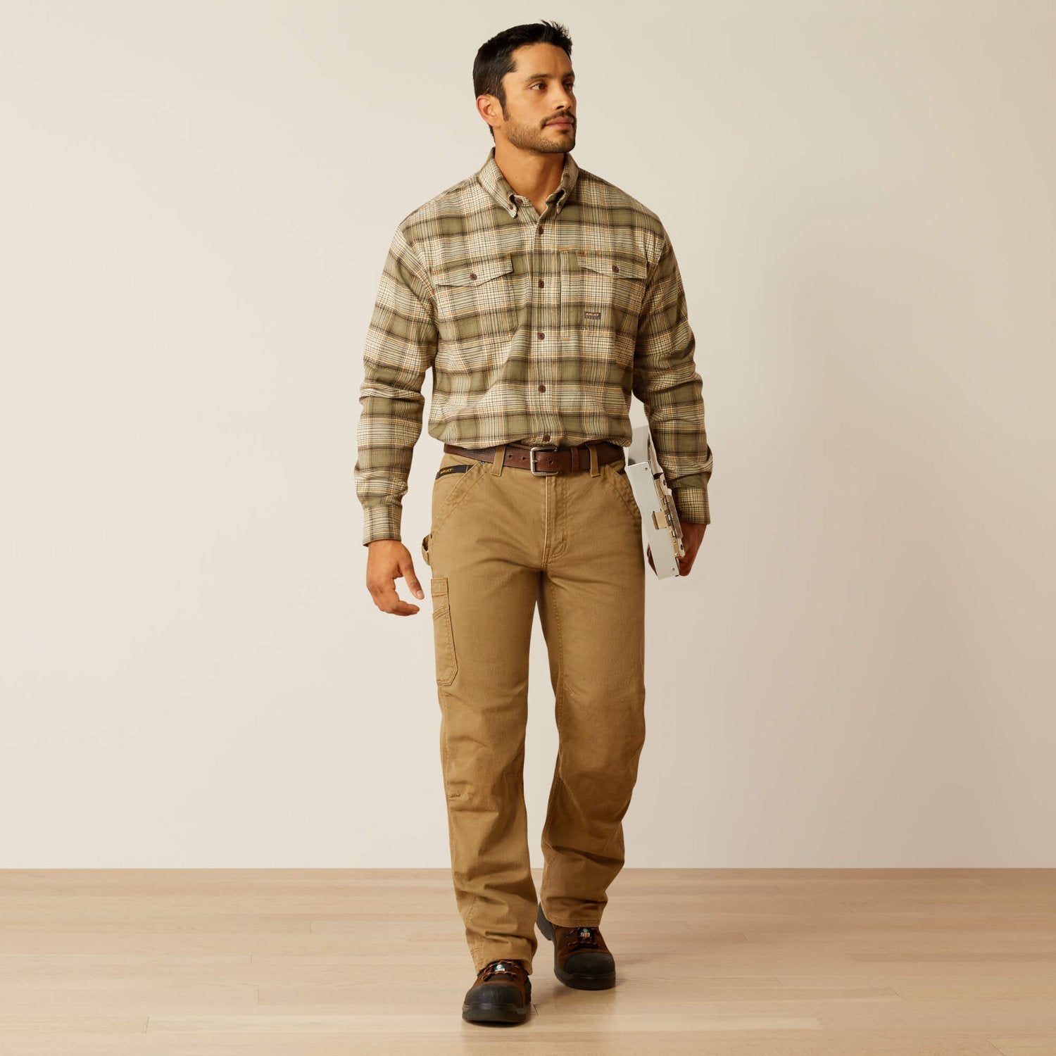 Ariat Men's Rebar Flannel DuraStretch Work Shirt - Comfortable & Durable Button Down for Outdoor Work, Hiking & Casual Wear