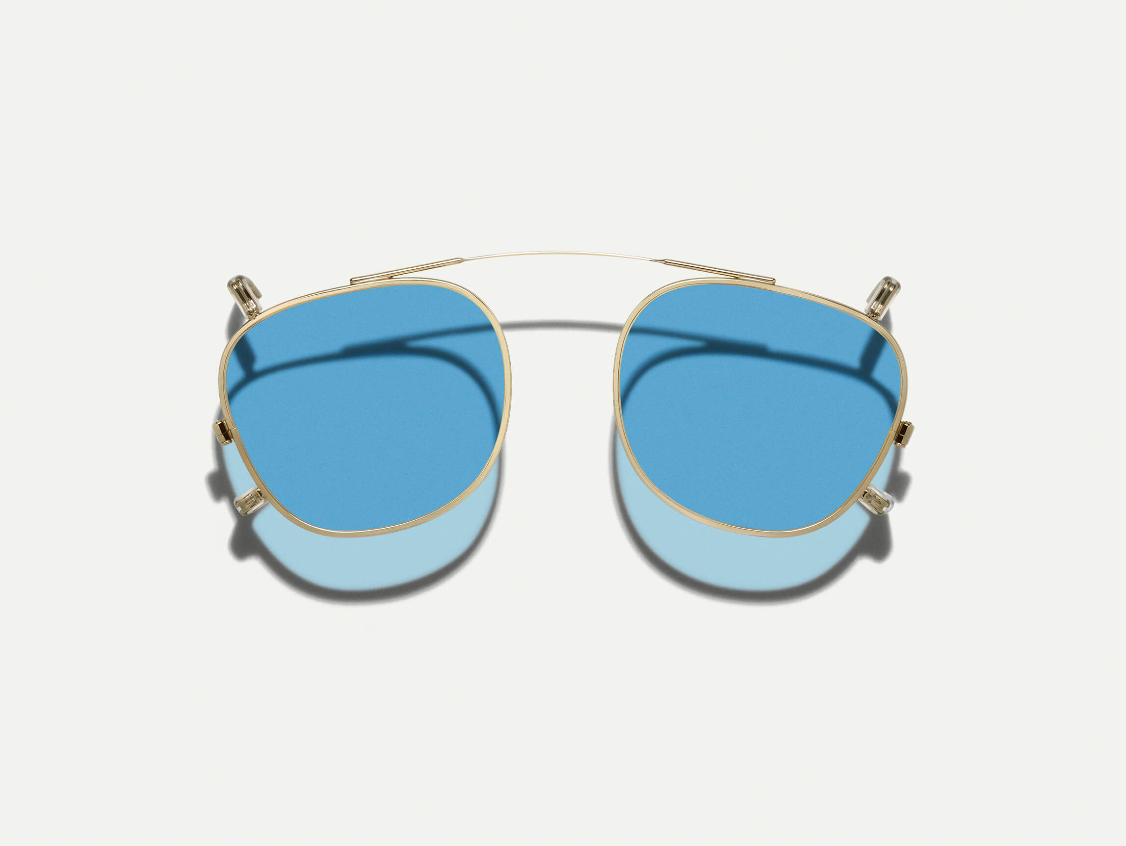 DAHVEN Clip Gold Sunglasses with Custom Made Tints™ - Polarized UV Protection for Driving, Golf & Outdoor Activities