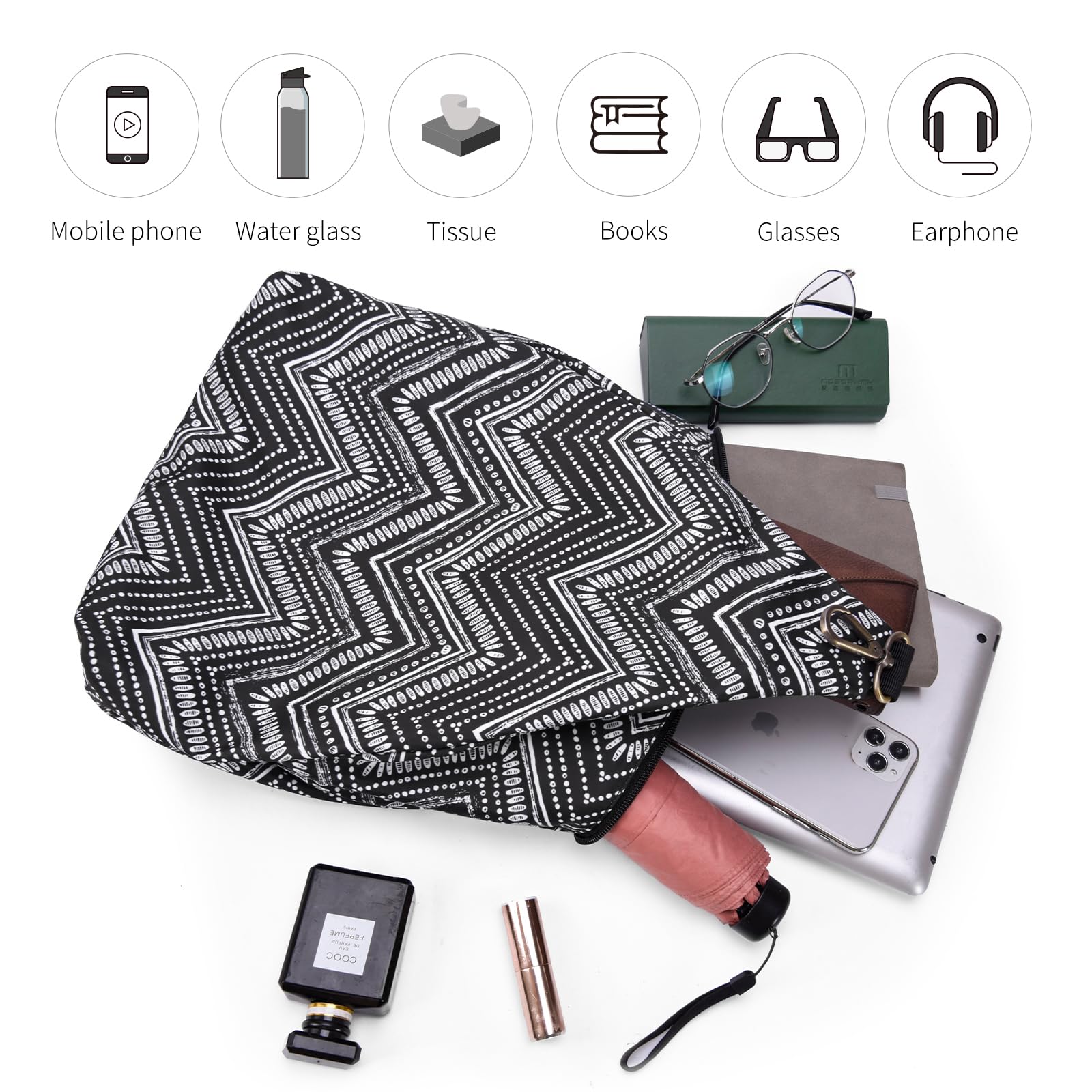 Bohemian Style Black Butterfly Premium Backpack for Women - Fashionable Small Casual Daypack & Purse (40-Black) - Perfect for Travel, Work, School & Daily Use