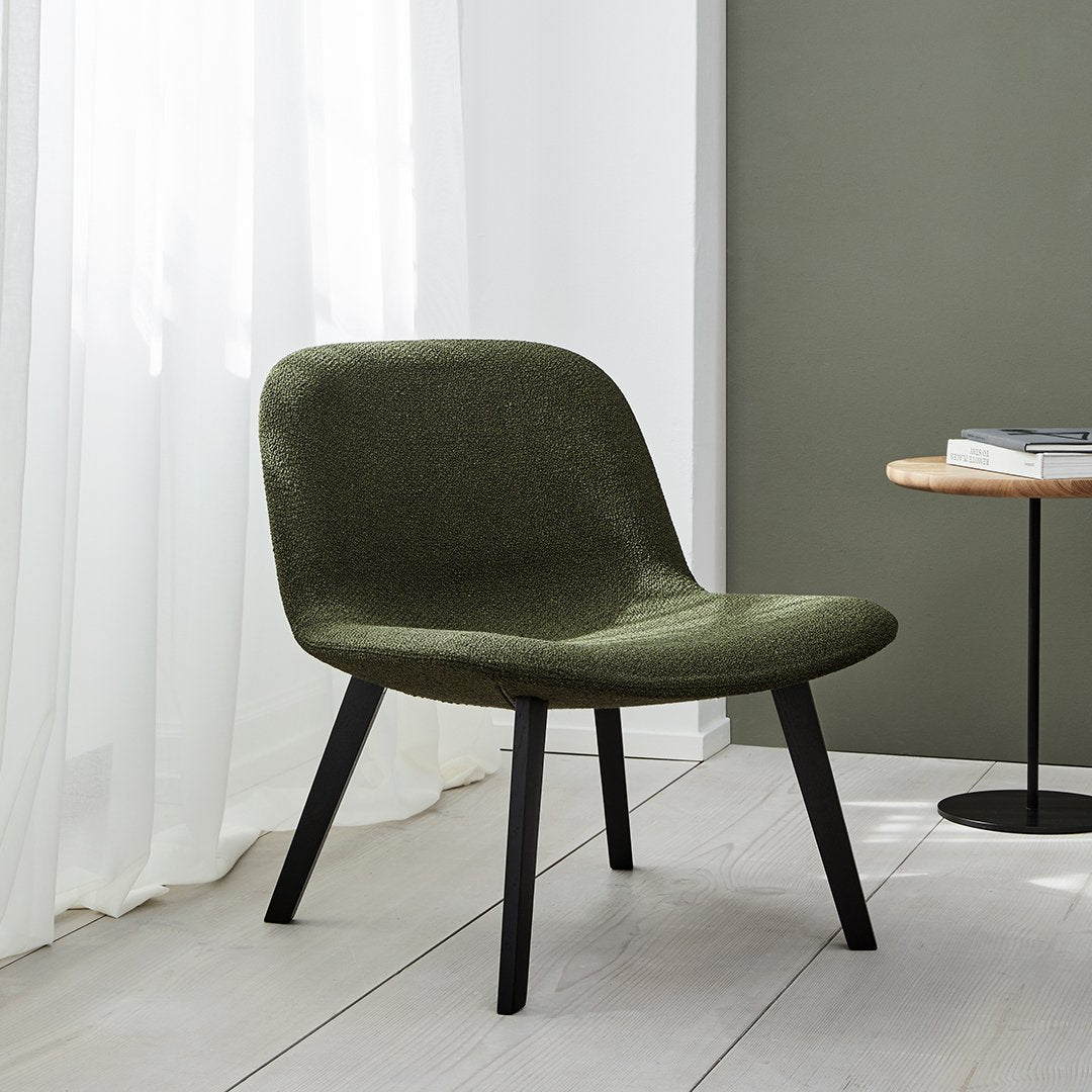 Erik Jorgensen Eyes Lounge Chair with Wood Base - Mid-Century Modern Accent Chair for Living Room, Office & Reading Nook