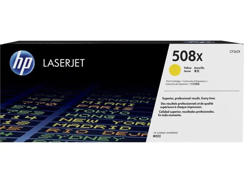 HP 508X Yellow Toner Cartridge for HP LaserJet Printers - High Yield Replacement Ink for Office & Home Printing Needs