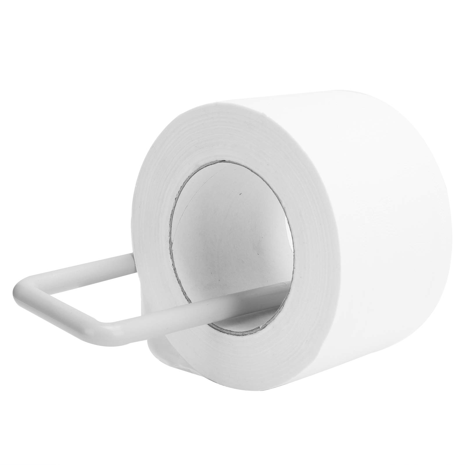 Wall Mounted Paper Towel Holder - Waterproof, Heavy Duty, Self-Adhesive Roll Paper Rack for Kitchen & Bathroom - Easy Installation, Durable White Design - Perfect for Countertop Organization & Space Saving