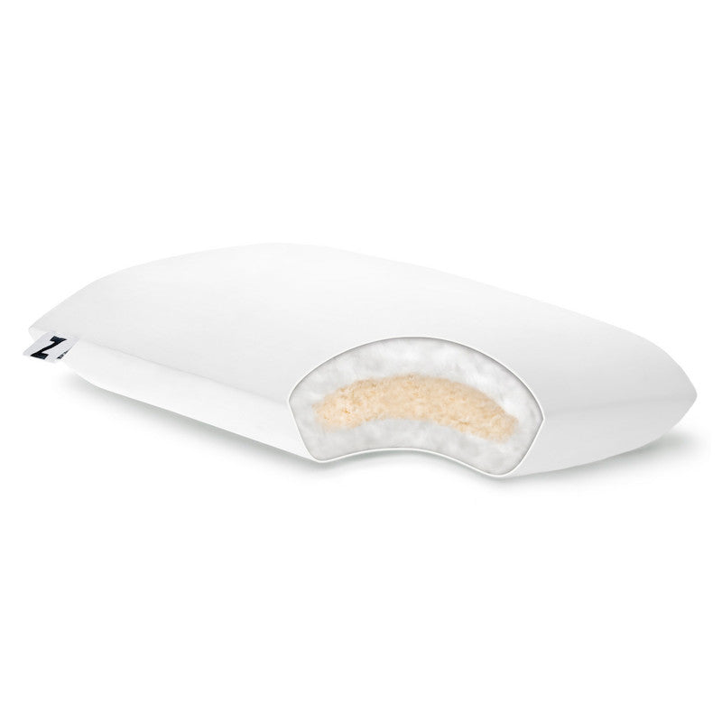 Malouf Shredded Latex Pillow with Gelled Microfiber - Cooling Support for Side, Back & Stomach Sleepers - Perfect for Hot Sleepers & Neck Pain Relief