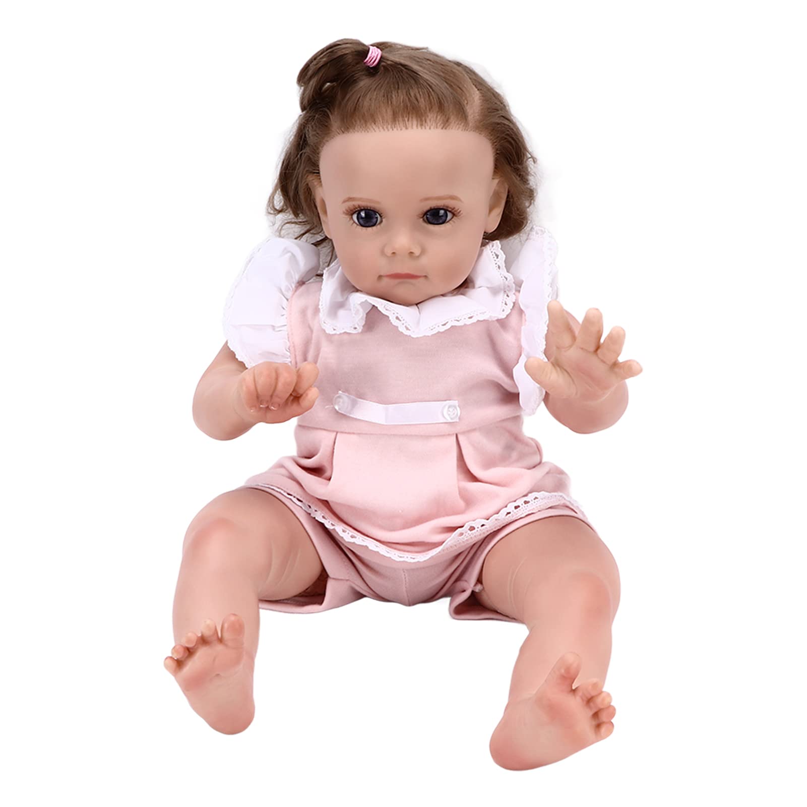 Shanrya Realistic Baby Girl Doll - Vinyl Lifelike Infant Doll with Birth Certificate for Kids, Role Play & Parenting Skills Development | Perfect for Pretend Play, Gift Giving & Childcare Learning