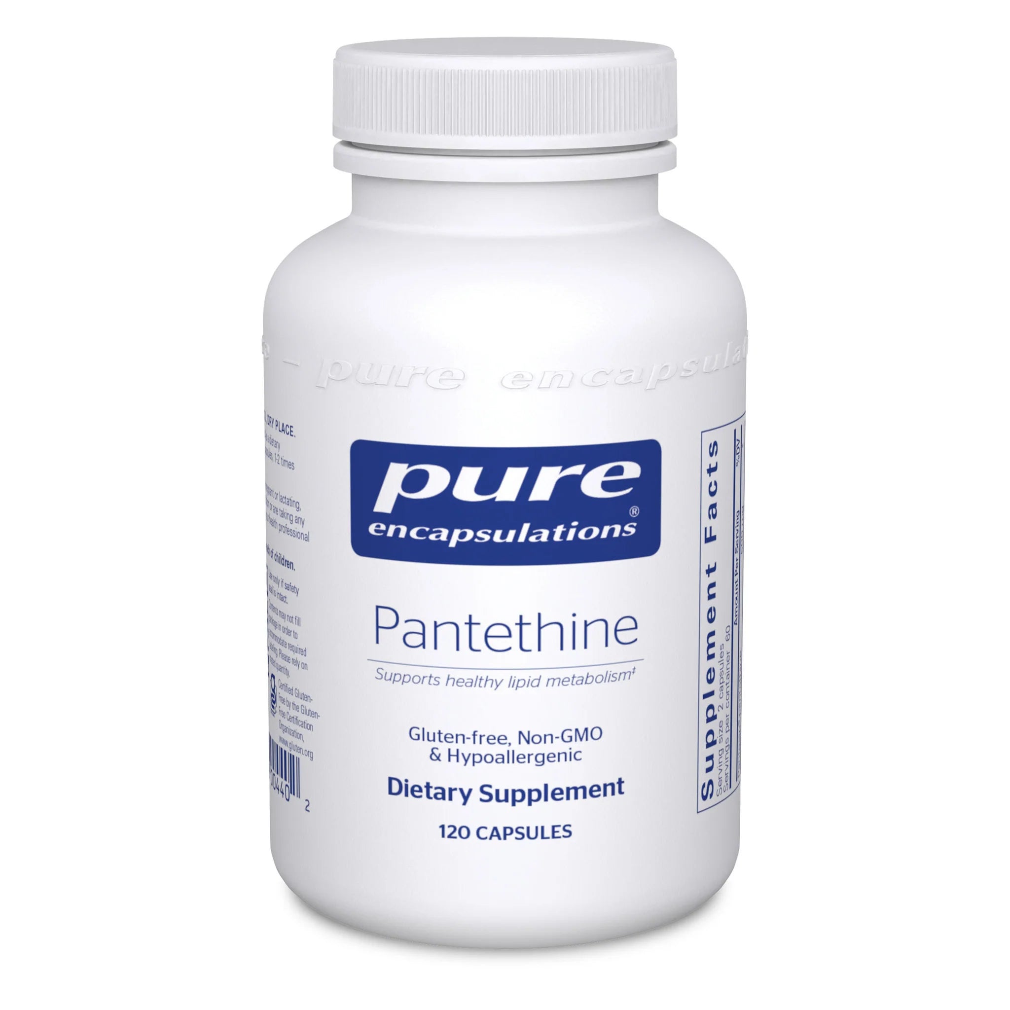 Pe Pantethine 60 Capsules - High Potency Pantethine Supplement for Energy & Metabolism Support - Perfect for Daily Wellness & Active Lifestyle