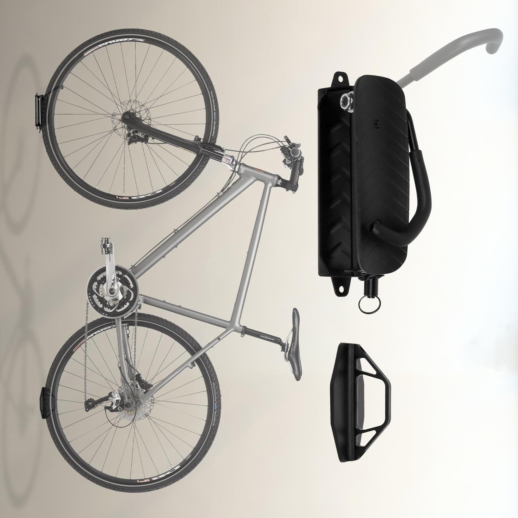 Dreamoon Swivel Bike Wall Mount - Heavy Duty Garage Bike Hanger Rack Holds 66lbs | Space Saving Vertical Bicycle Storage Solution for Home, Apartment & Garage Organization (1 Pack) - Perfect for Small Spaces & Cycling Enthusiasts