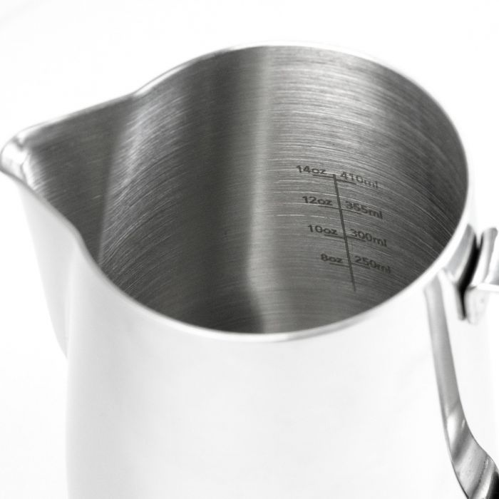 Professional Barista Milk Frothing Pitcher 12oz, 20oz, 32oz - Stainless Steel Coffee Latte Art Jug for Perfect Cappuccino & Espresso Drinks at Home or Café