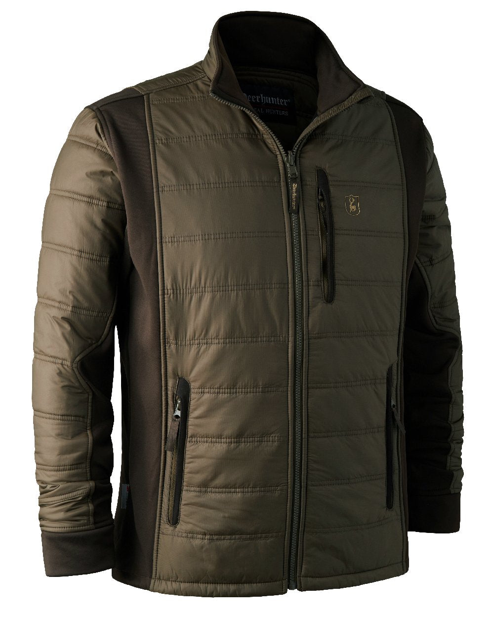Deerhunter Muflon Quilted Zip-Up Jacket for Men - Lightweight Warm Winter Coat for Outdoor Hunting & Hiking