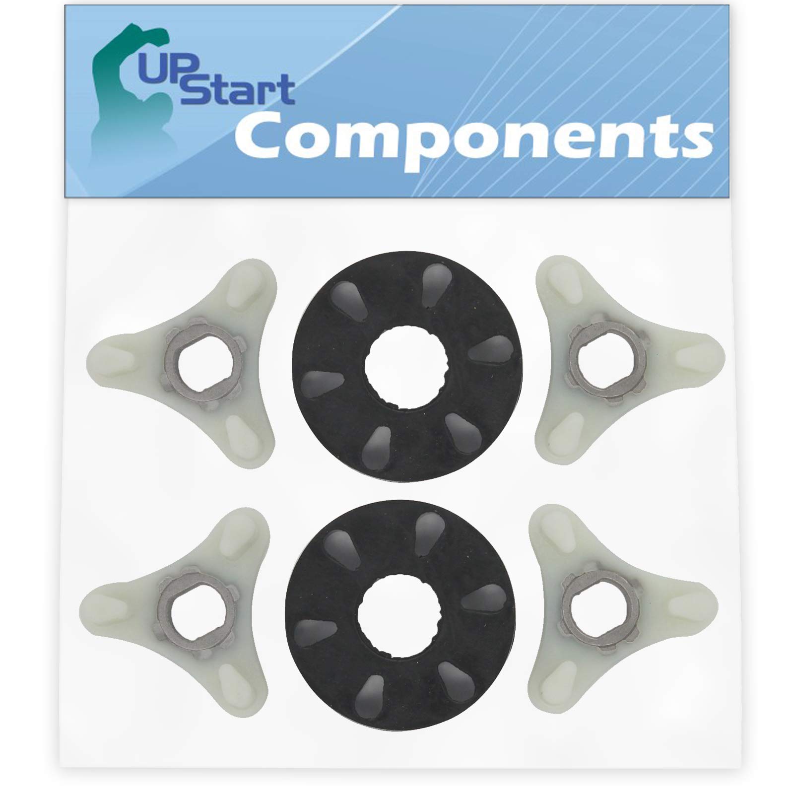 2-Pack 285753A Washer Motor Coupler Replacement for Whirlpool LXR7244PQ4 Washer - Compatible with 285753A Washing Machine Motor Coupling Kit - UpStart Components Brand - Perfect for DIY Washer Repairs and Maintenance