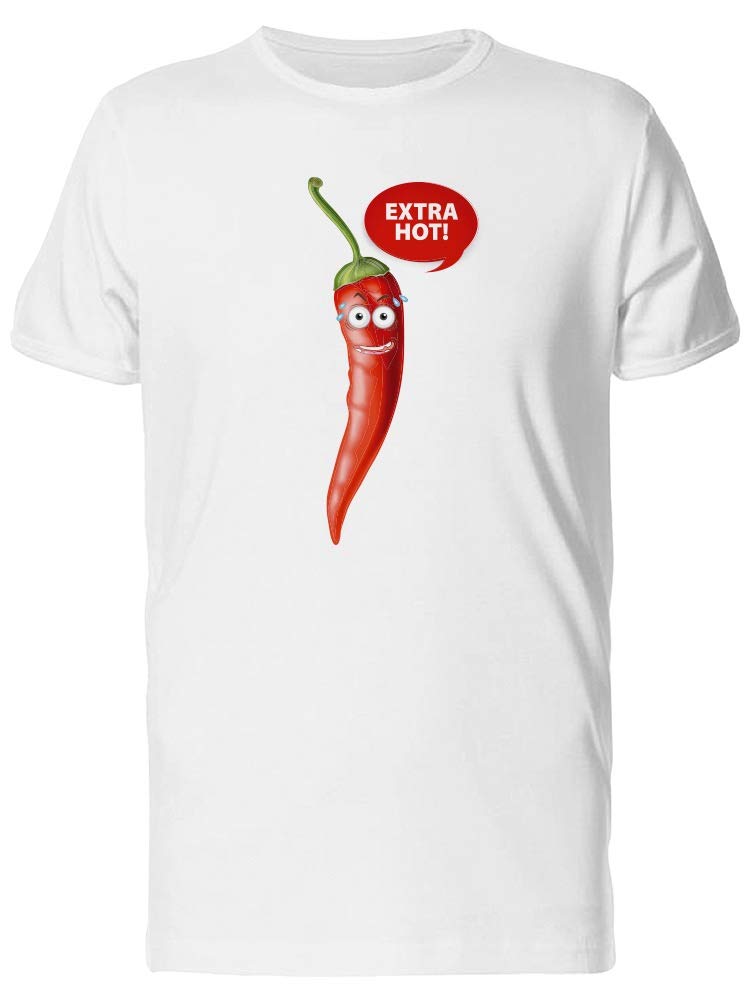 Extra Hot Red Chilli Tee for Men - Spicy Graphic T-Shirt - Casual Streetwear for Summer, Parties & Everyday Wear