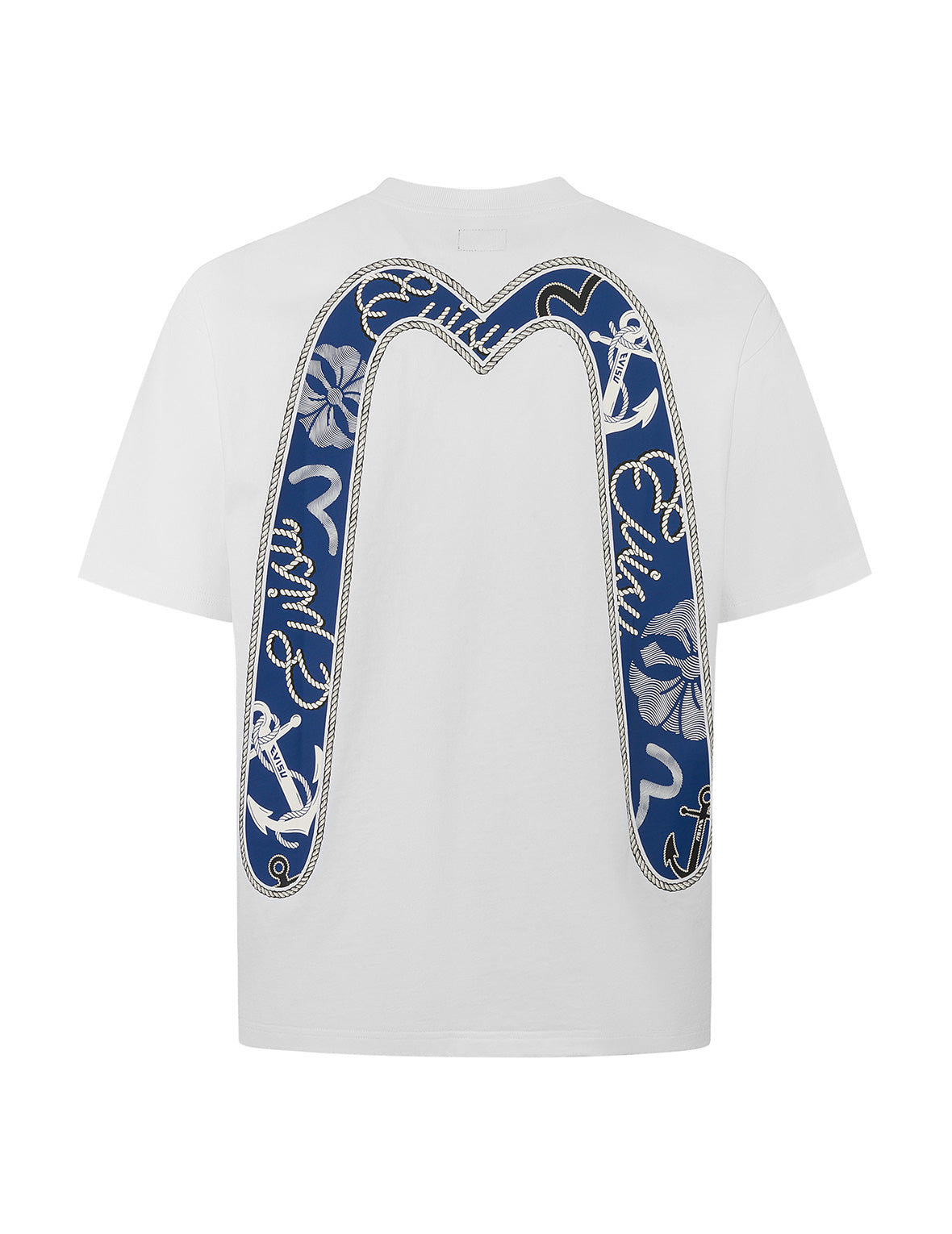 Twisted Rope and Anchor Print Relaxed Fit T-Shirt for Men - Comfortable Casual Tee for Beach, Boating, and Summer Outfits