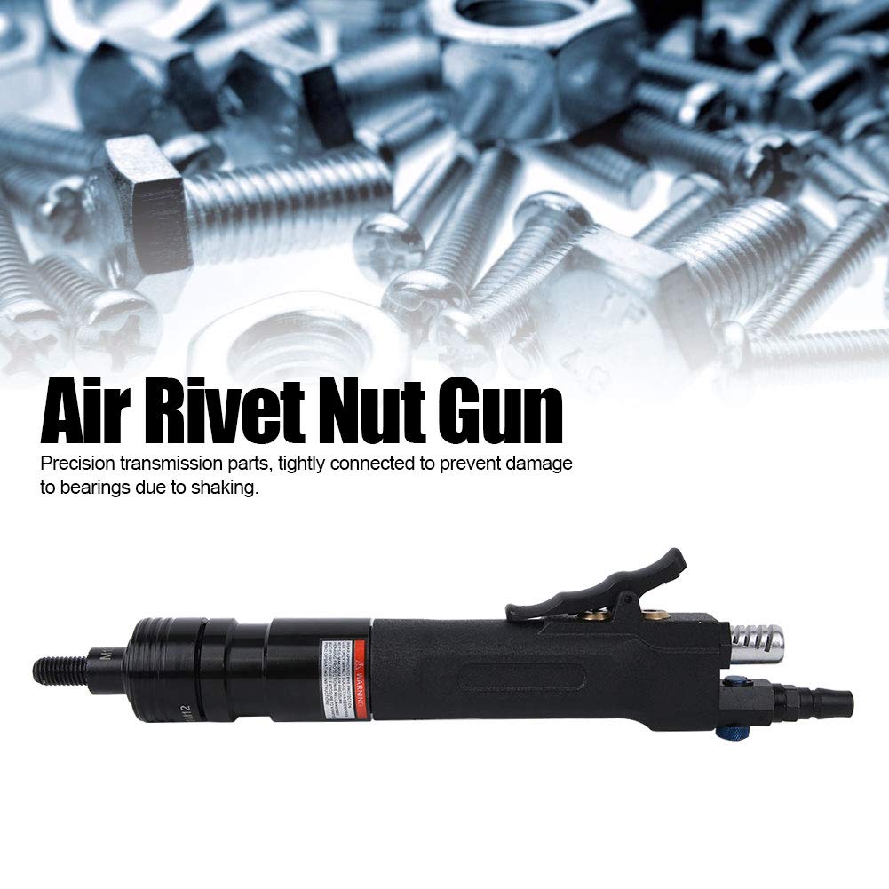 Tgoon Pneumatic Rivet Nut Gun - Self-Locking Design, High Accuracy, Long Service Life, Automatic Air Riveter for M10/M12, 200 RPM, 0.65 MPa Alloy - Ideal for Automotive Repair, Metal Fabrication, and Industrial Assembly