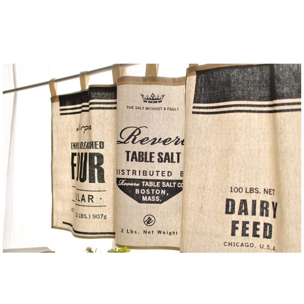 Veemoon Farmhouse Linen Window Valances - Kitchen & Bedroom Curtains with Waterfall Design, Macrame Trim for Country Style Decor | Perfect for Rustic Kitchens, Cozy Bedrooms & Farmhouse Windows
