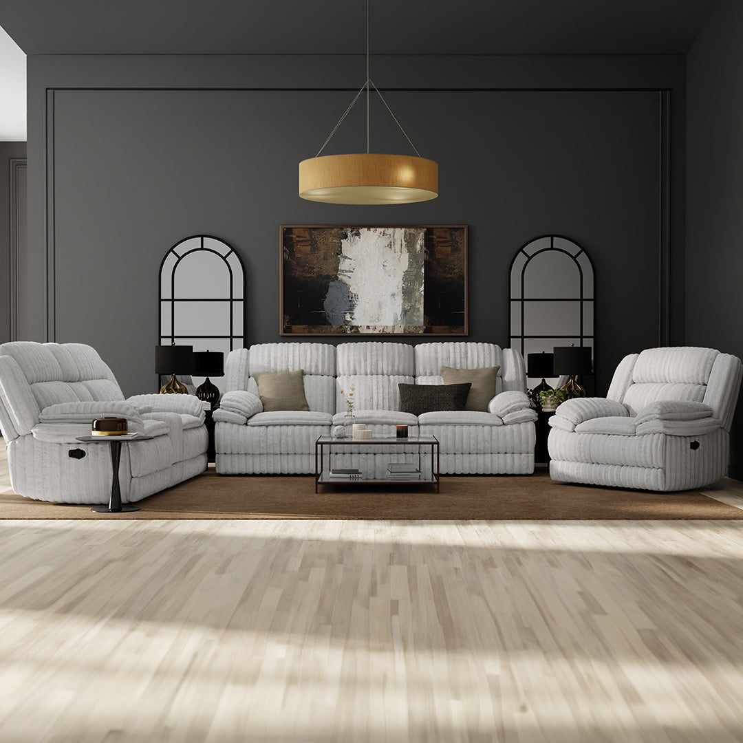 Mondo Reclining Loveseat with Console - Modern Two-Seater Sofa with Cup Holders and USB Charging Ports - Perfect for Living Room, Home Theater, and Small Spaces