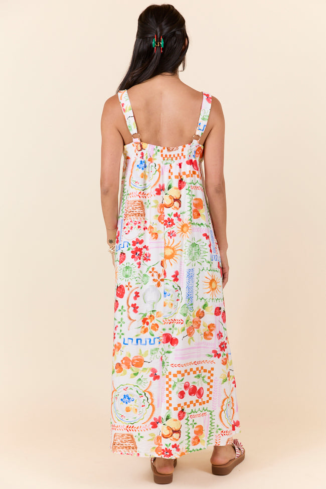 Sunkissed Zest Floral Print Summer Maxi Dress for Women - Beach Vacation, Garden Party & Casual Outfit