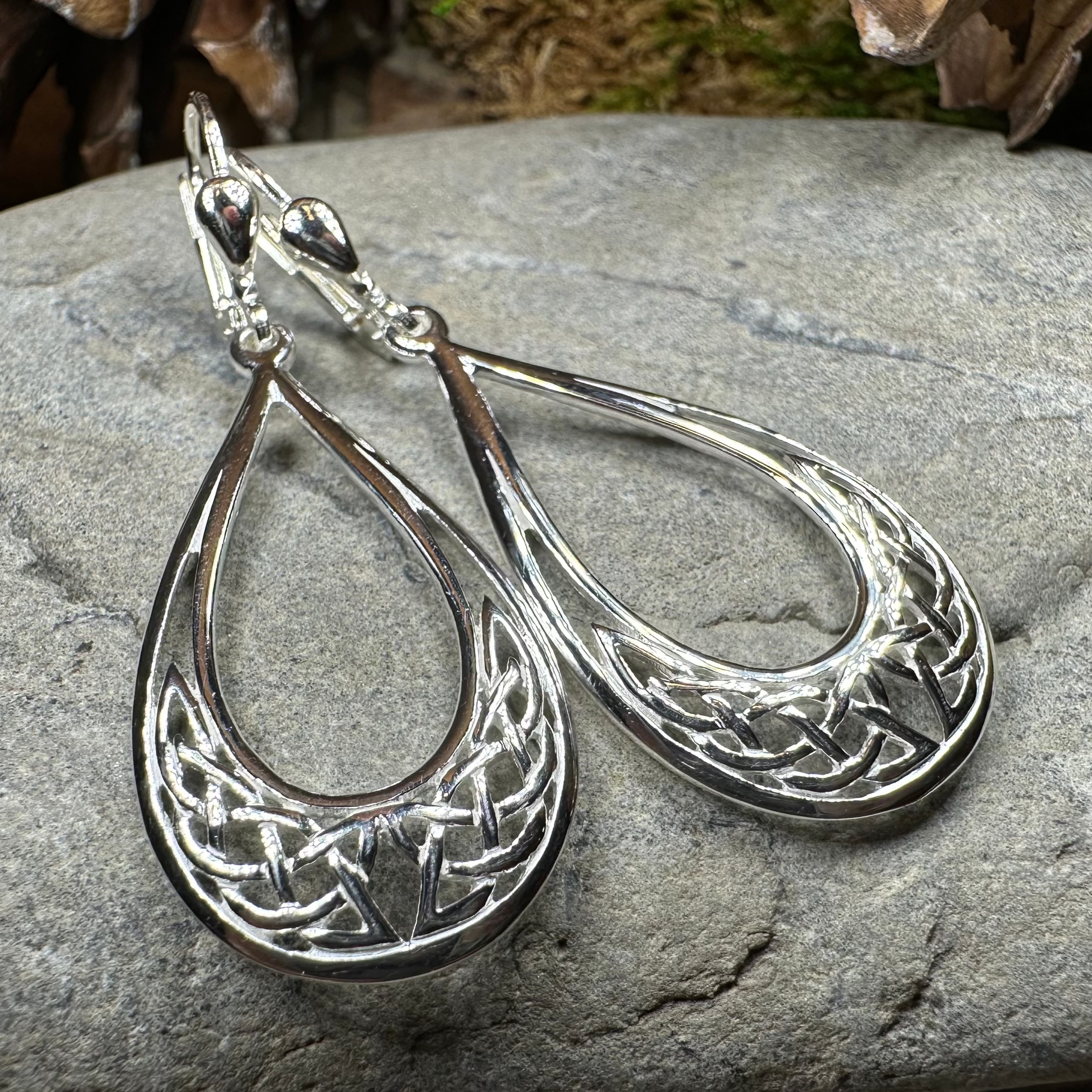 Celtic Elegance Earrings - Handcrafted Sterling Silver Knotwork Earrings for Women | Perfect for Weddings, Parties & Everyday Wear