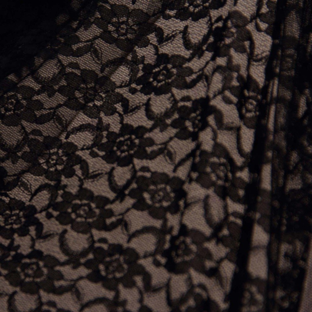 Hugme Black Polyester Lace Rose Lolita Skirt - Elegant Gothic Fashion for Cosplay, Tea Parties & Vintage Style Outfits