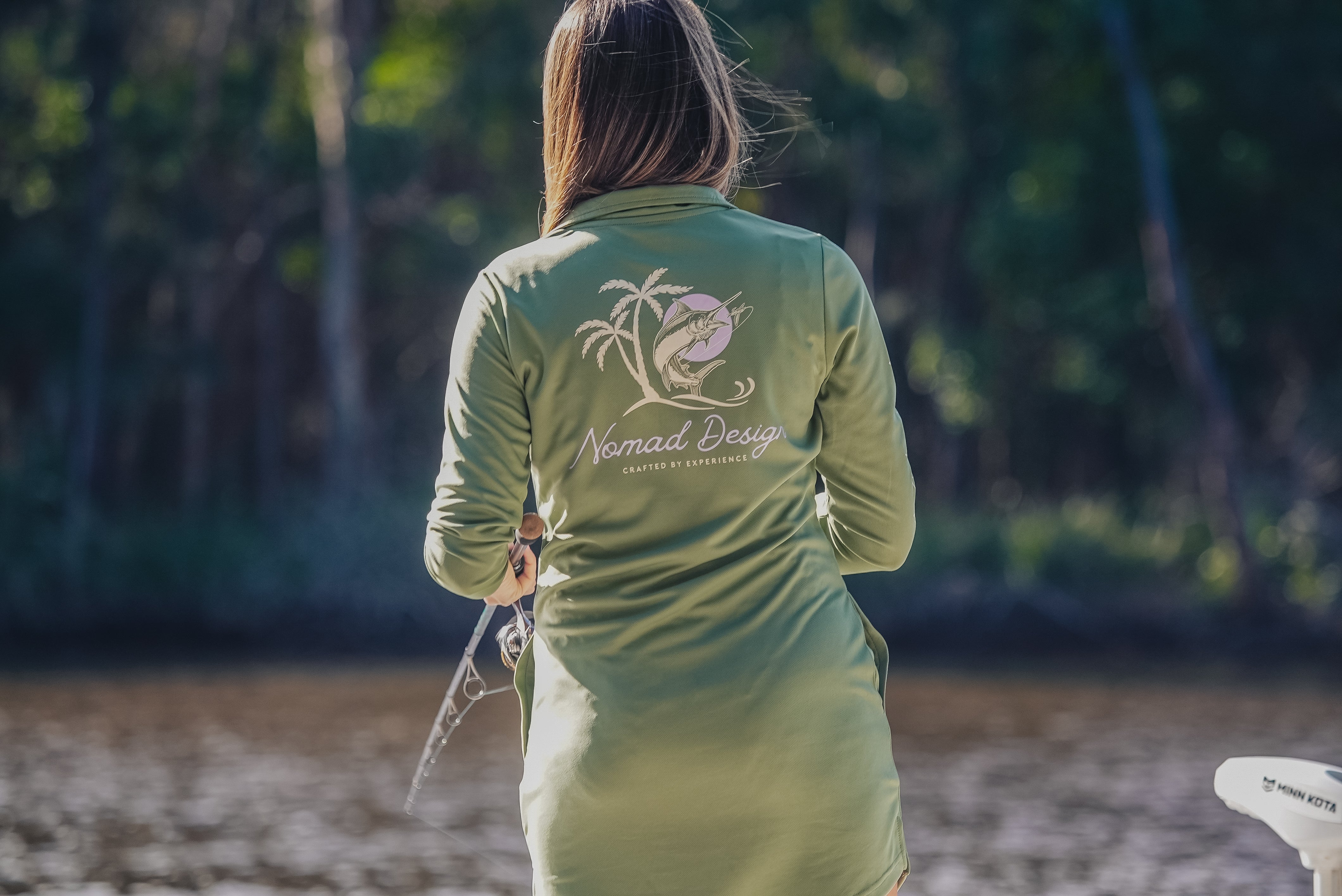 Women's Tech Dress - Lightweight, Wrinkle-Free & Breathable Travel Dress | Marlin Sunset | Perfect for Work, Travel & Casual Wear