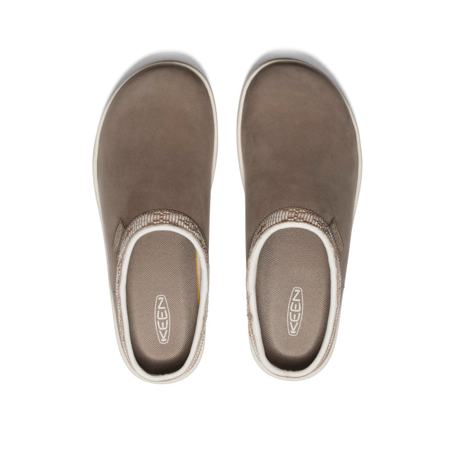 Women's Elle Suede Mule Slip-On Shoes - Brindle/Birch Color | Comfortable & Stylish Loafers for Casual Wear, Office & Everyday Outfits