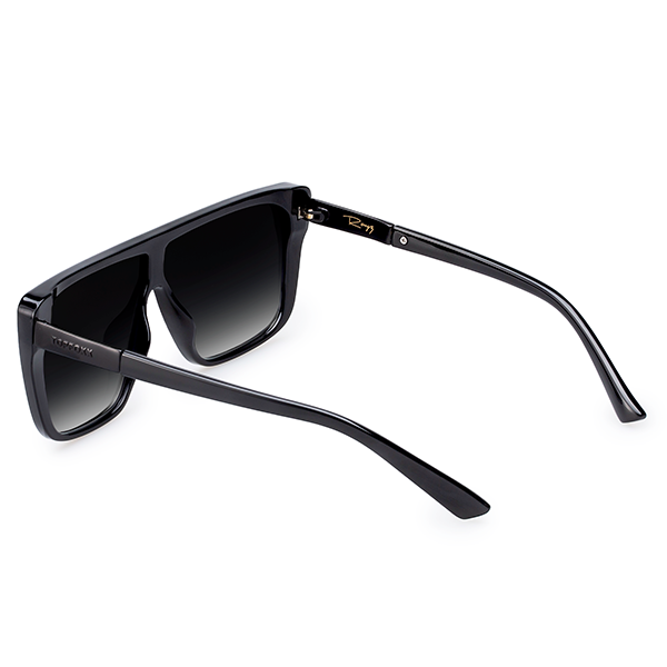 Rayz Limited Edition Black Square Sunglasses for Men & Women - UV Protection, Polarized Lenses - Perfect for Driving, Beach & Outdoor Activities