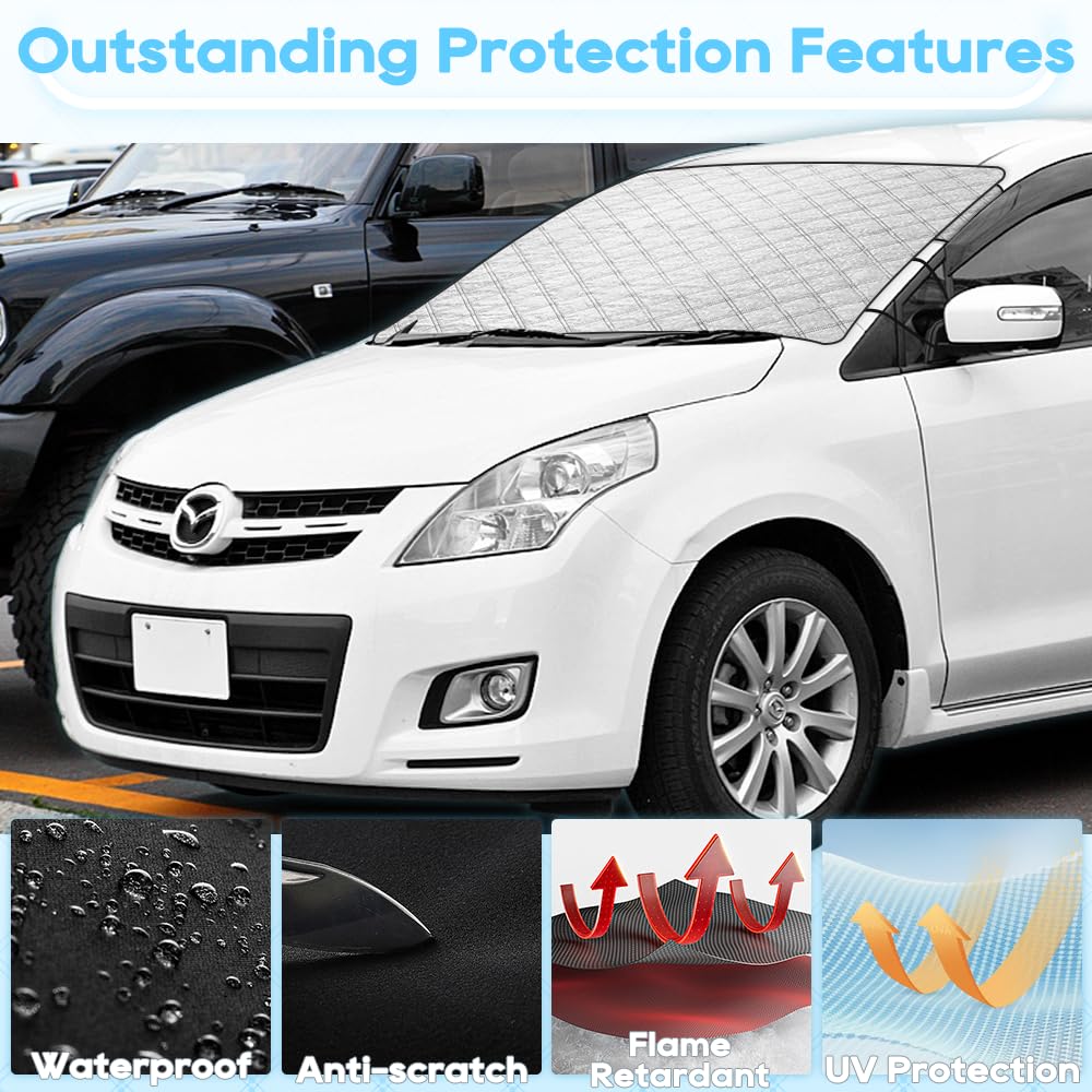 4-Layer Car Windshield Snow Cover 61.8