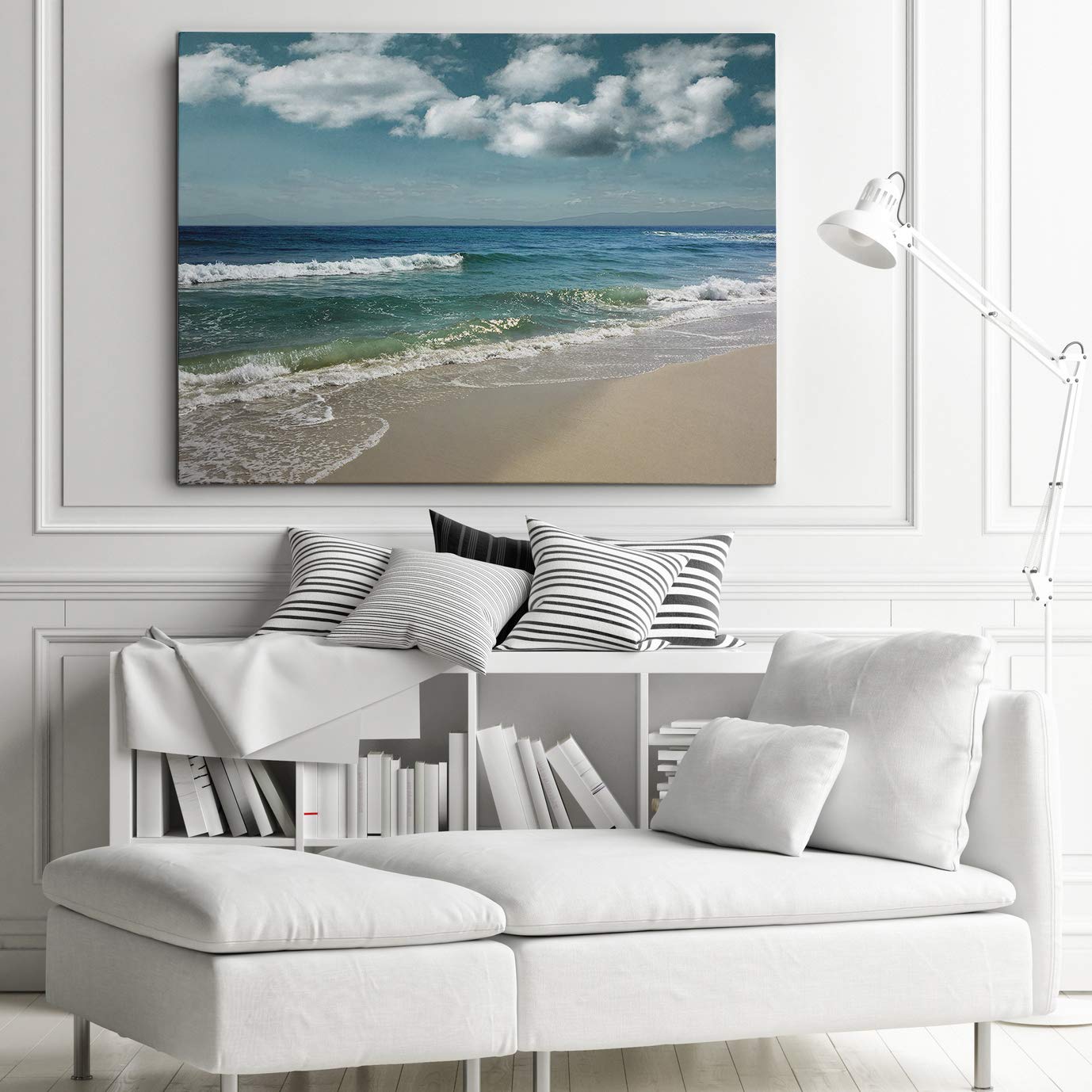 Majestic Waves Beach Wall Art - 24x32 Inch Coastal Decor for Home, Office, Bedroom & Living Room | Perfect for Beach House, Vacation Rental & Coastal Theme Interior Design | Renditions Gallery (19288-2432)