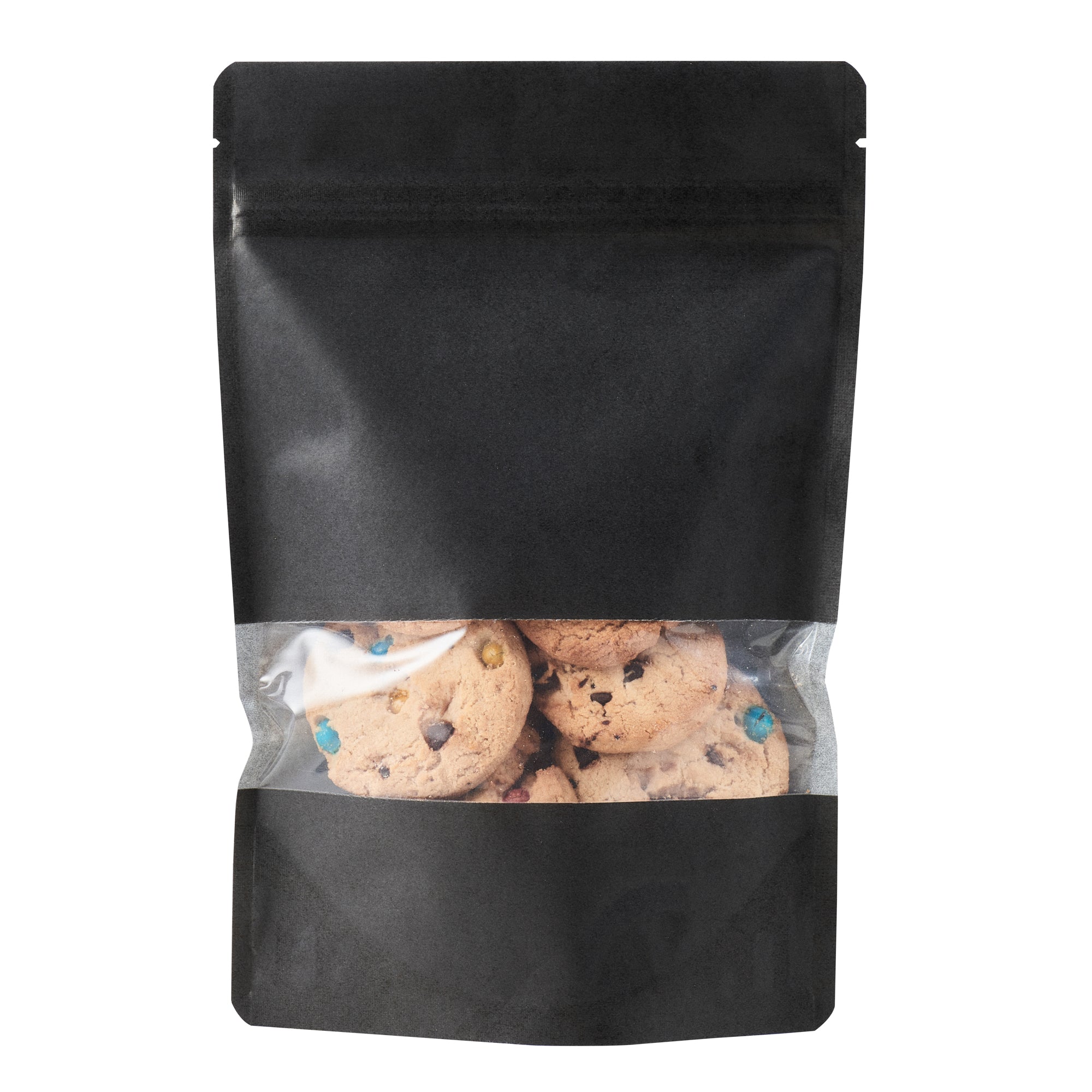 Heat Sealable Black Plastic Large Window Bags - 9