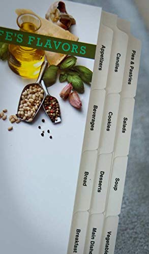 3 Ring Binder Recipe Organizer Kit - Durable Graphic Inserts & Professionally Printed Tabs for Family Recipes | Perfect for Home Cooks, Meal Planning & Preserving Culinary Traditions