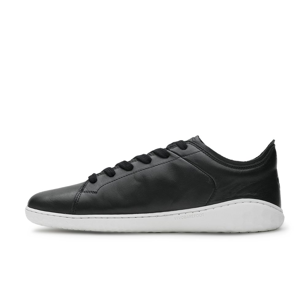 Vivobarefoot Geo Court IV Women's Barefoot Shoes - Obsidian Black | Minimalist Zero Drop Sneakers for Running, Walking & Gym Workouts