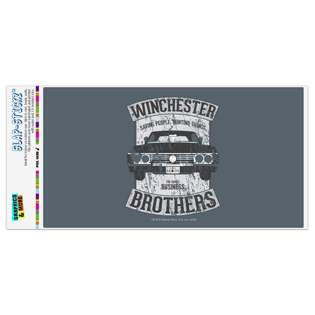 Supernatural Brother's Impala Car Decal - Premium Automotive Window & Bumper Sticker for Fans - Perfect for Cars, Laptops & Fan Collections