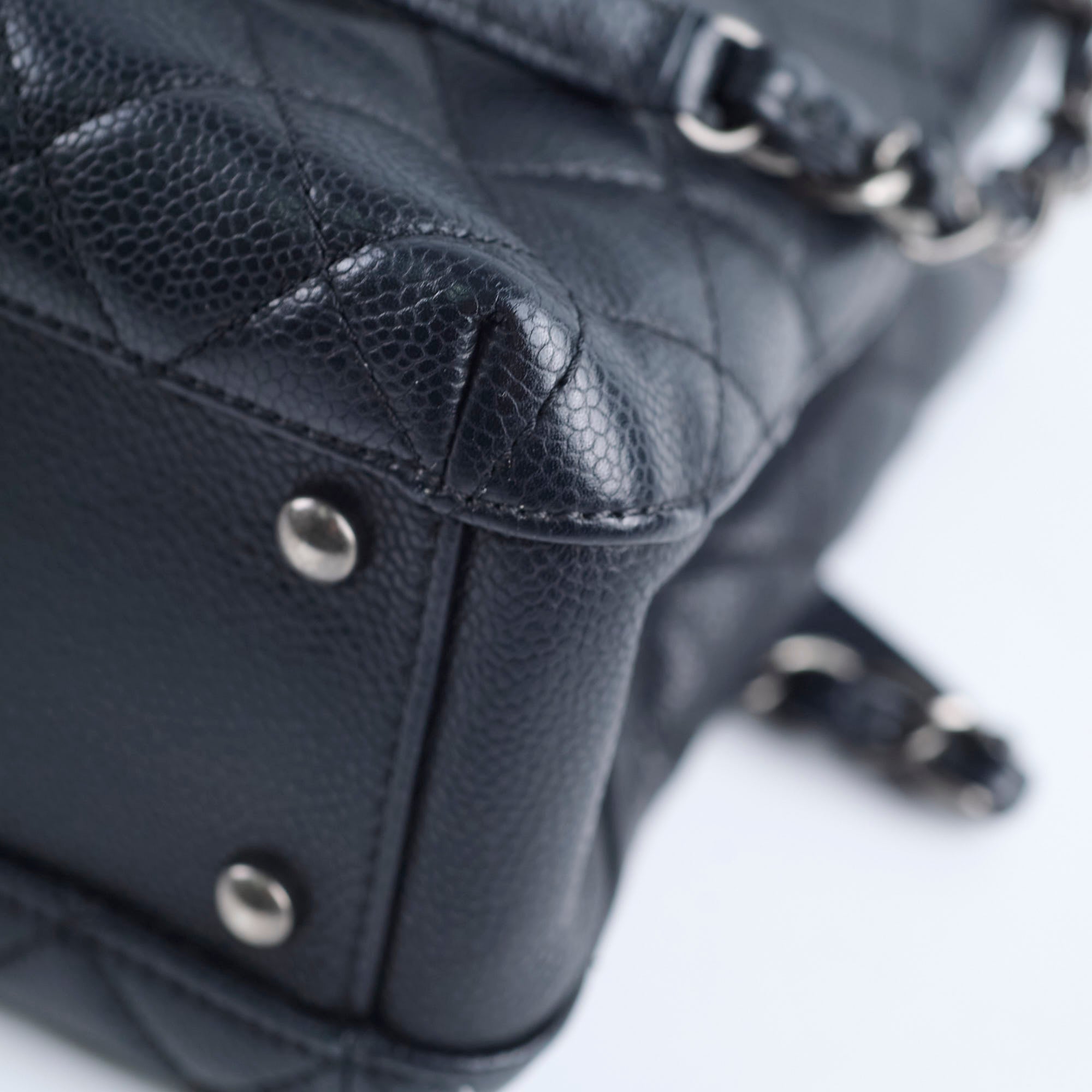 Chanel Caviar Leather City Shopping Tote Bag - Black (2023 Collection) | Luxury Designer Handbag for Women, Work & Travel