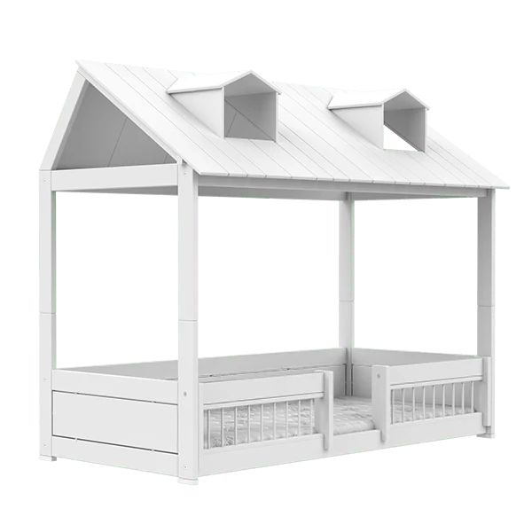 Convertible House Bed and Beach House - 2 in 1 Kids Furniture for Bedroom & Playroom | Perfect for Indoor Play, Naptime, and Imaginative Adventures