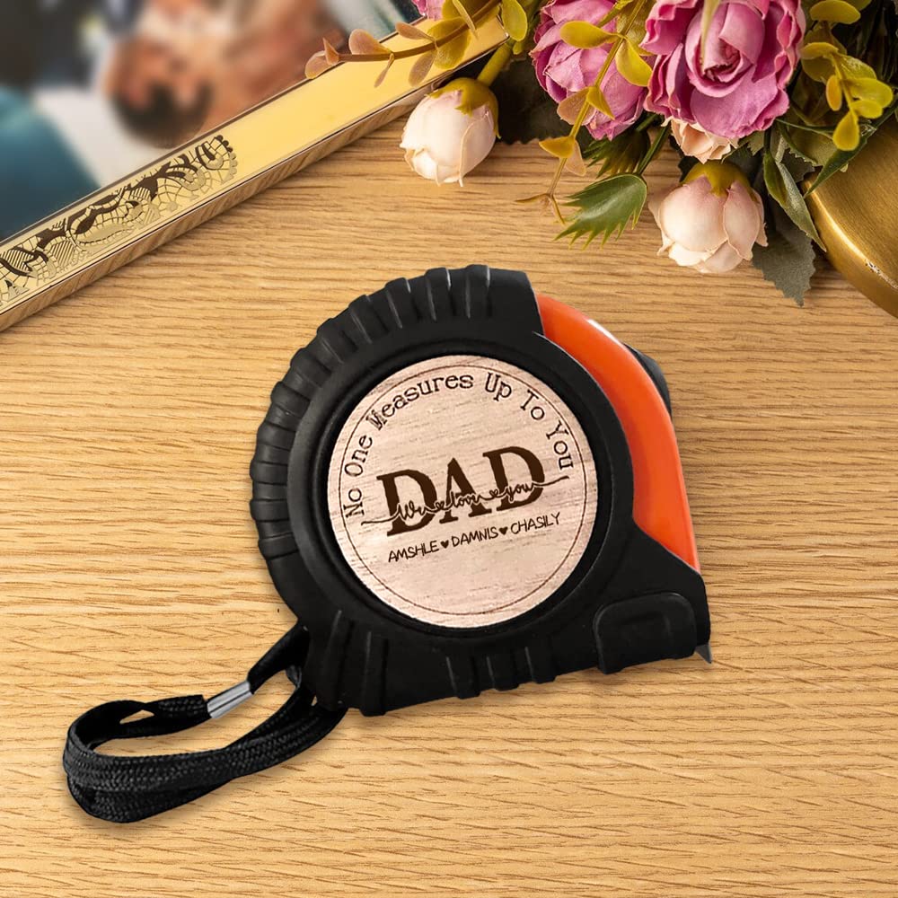 Custom Personalized Tape Measure for Dad - Engraved 
