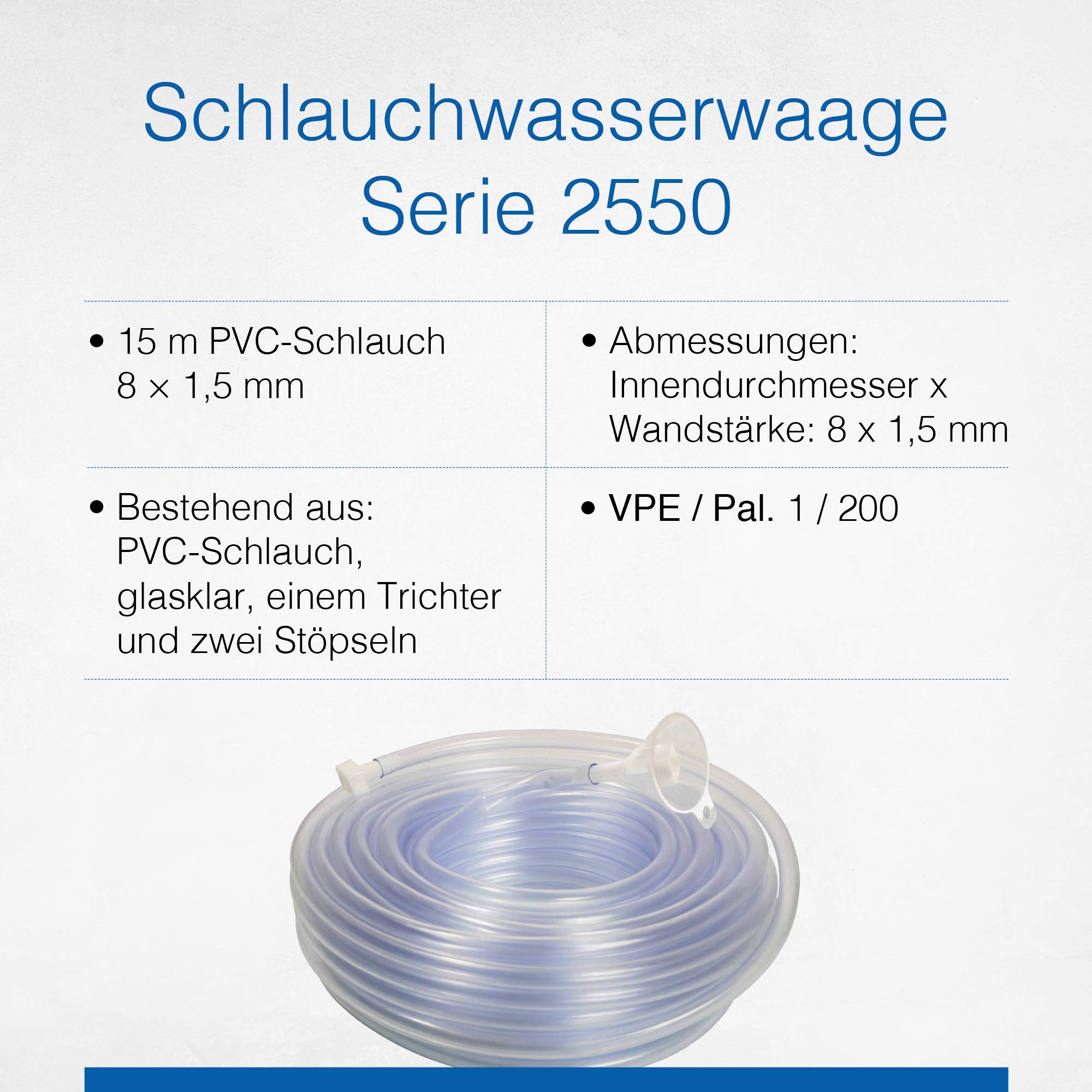 **8mm x 1.5mm PVC Water Hose - 15m Length for Aquariums, Hydroponics & Garden Irrigation**