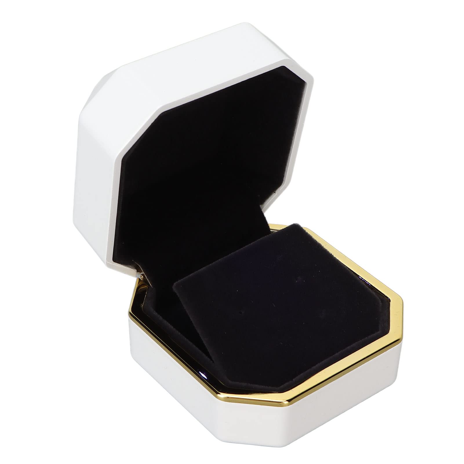 CHICIRIS Elegant Ear Stud Storage Box - Velvet Lined Protective Jewelry Organizer for Earrings, Proposal Gift (White) | Perfect for Travel, Home Display & Wedding Accessories